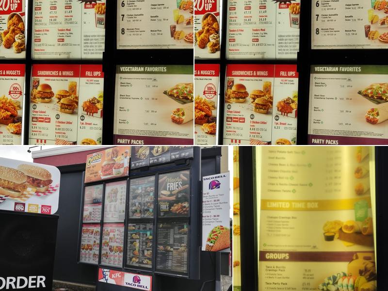 Taco Bell / KFC Menu