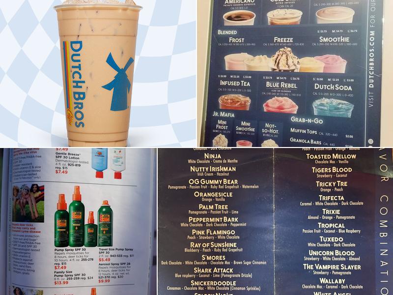 Dutch Bros Coffee Menu
