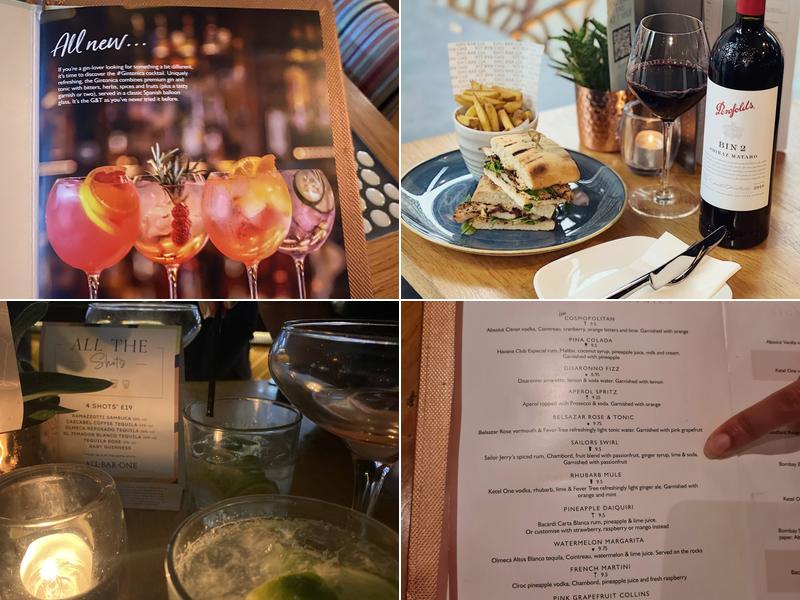 All Bar One Regent Street Menu