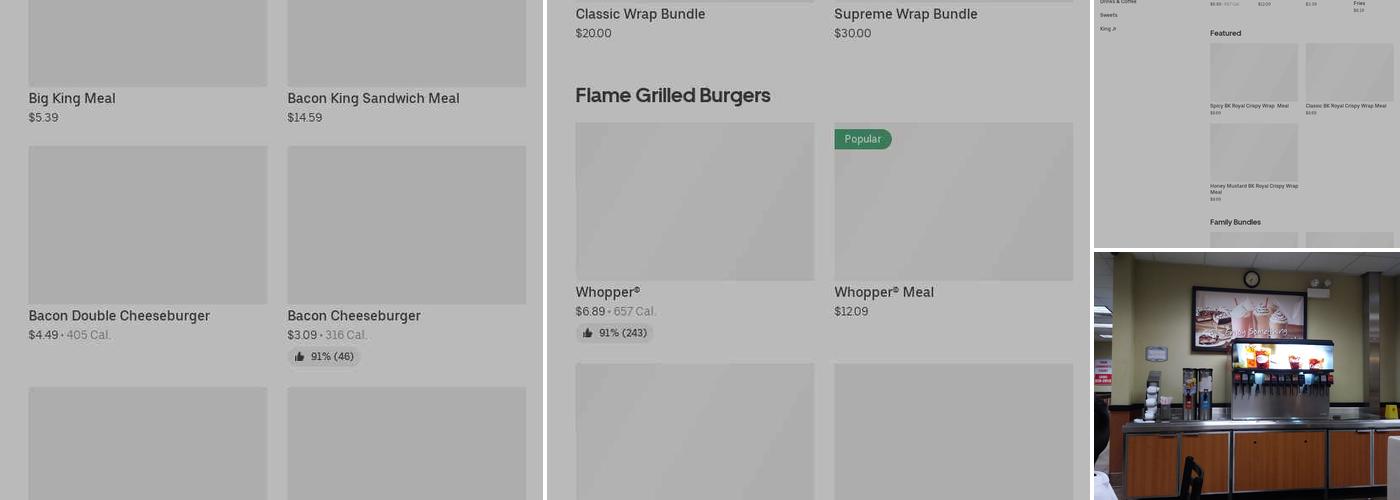 Burger King Menu