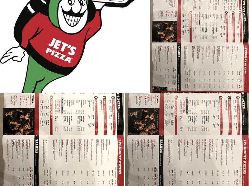 Jet's Pizza Menu