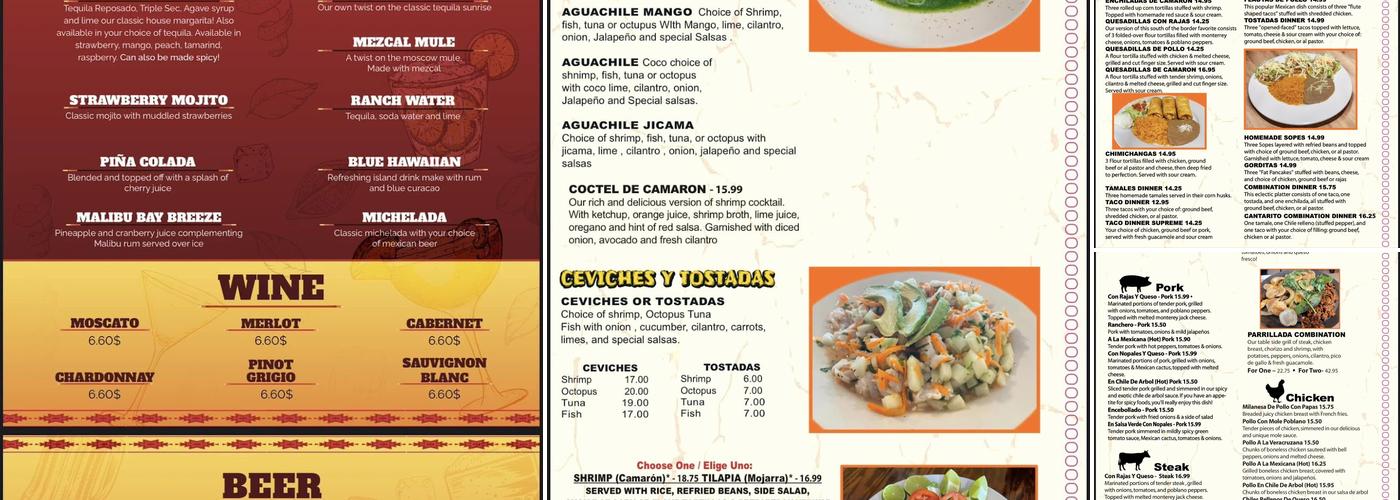 Cantarito’s Menu