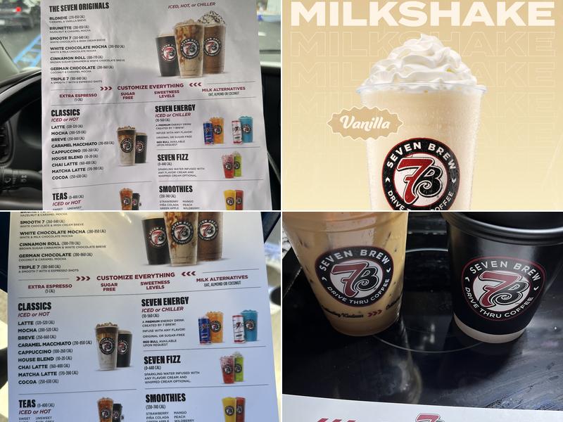 7 Brew Coffee Menu