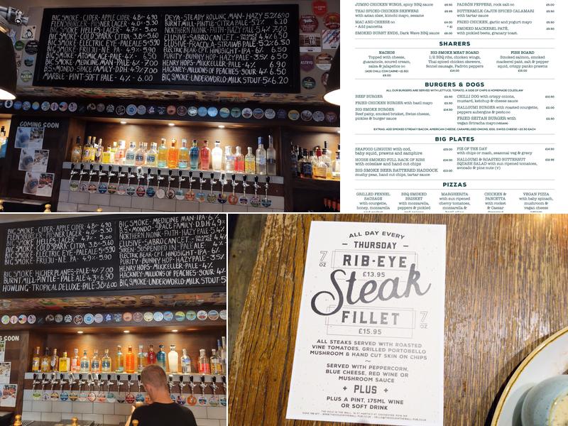 The Hole In The Wall Menu