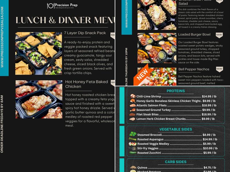 Precision Prep Menu