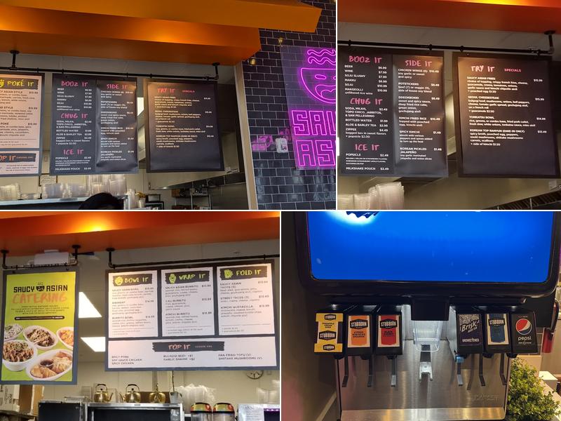 Saucy Asian (Emeryville) Menu