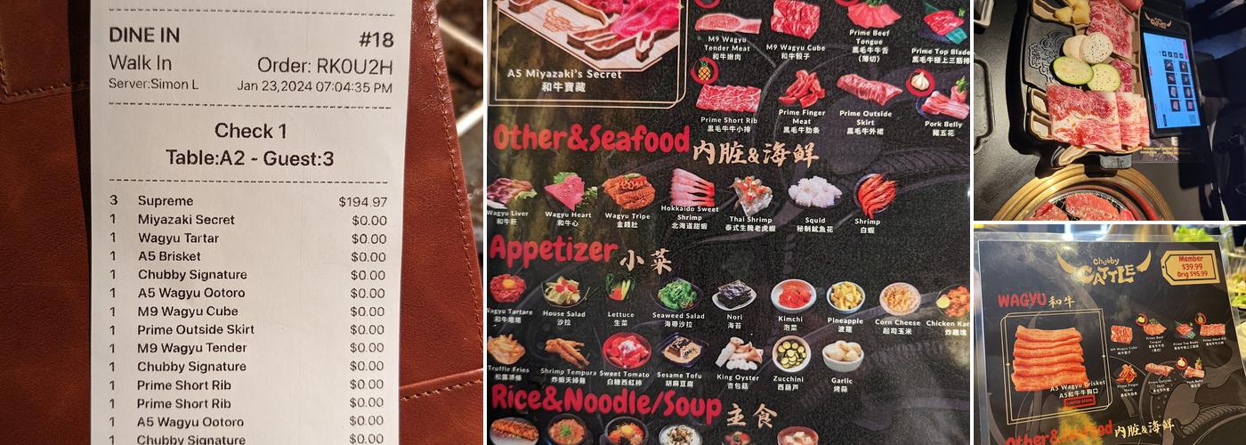 Chubby Cattle Rosemead Menu