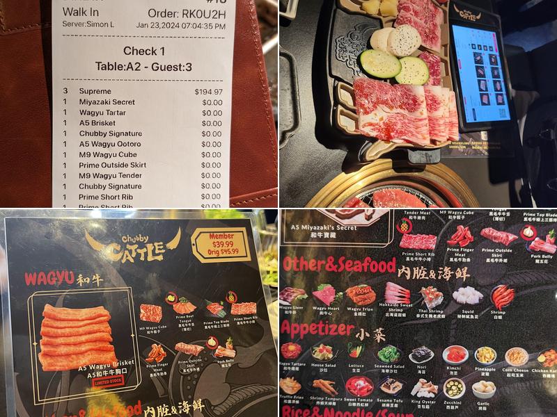 Chubby Cattle Rosemead Menu