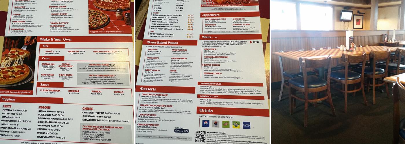 Pizza Hut Menu