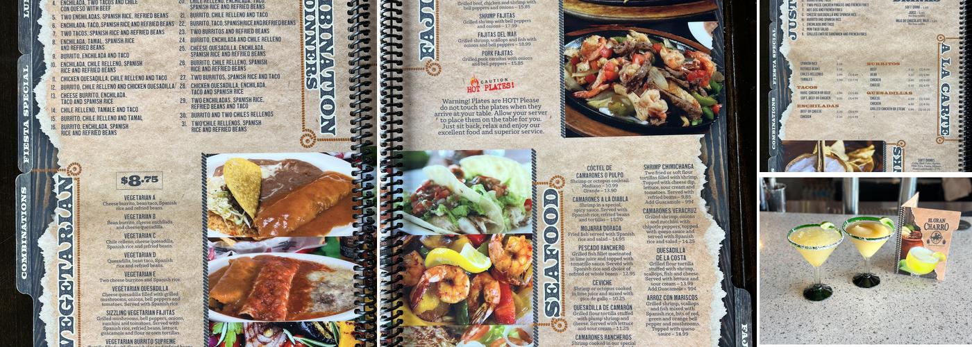 El Gran Charro Menu