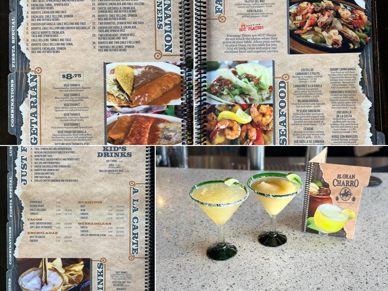 El Gran Charro Menu