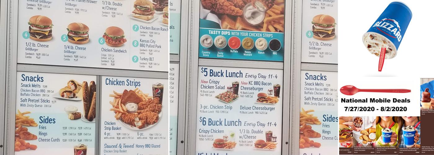 Dairy Queen Grill & Chill Menu