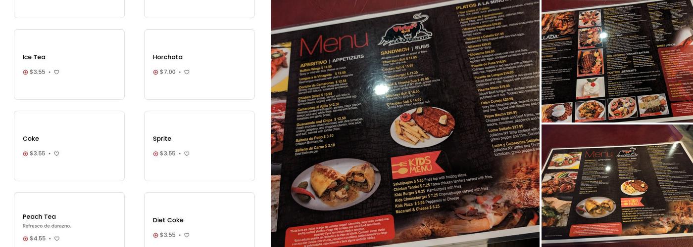 Victor's Grill Churrasqueria Menu