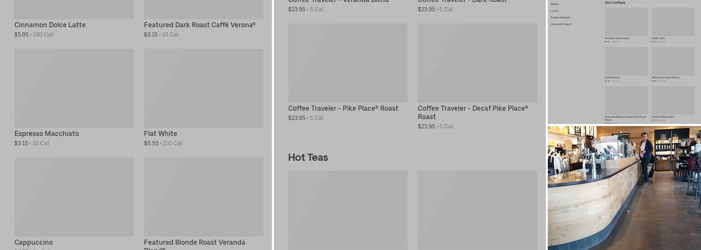 Starbucks Menu