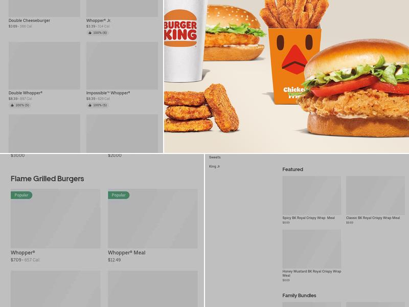 Burger King Menu