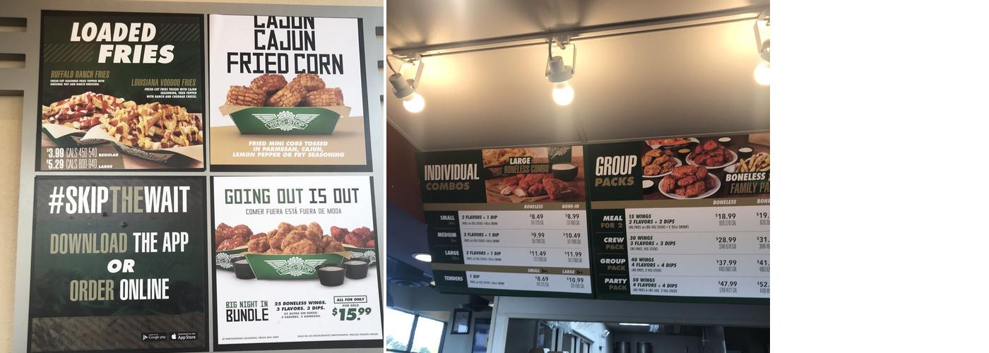 Wingstop Menu