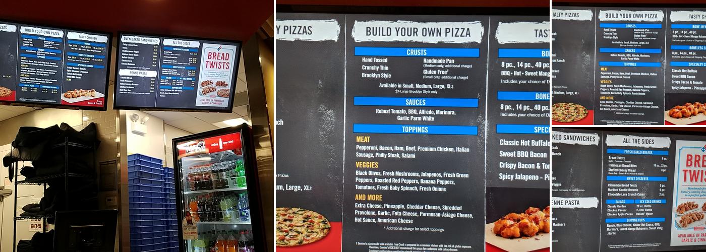 Domino's Pizza Menu
