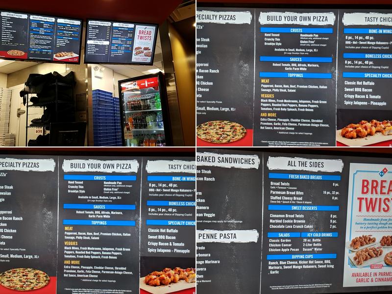 Domino's Pizza Menu