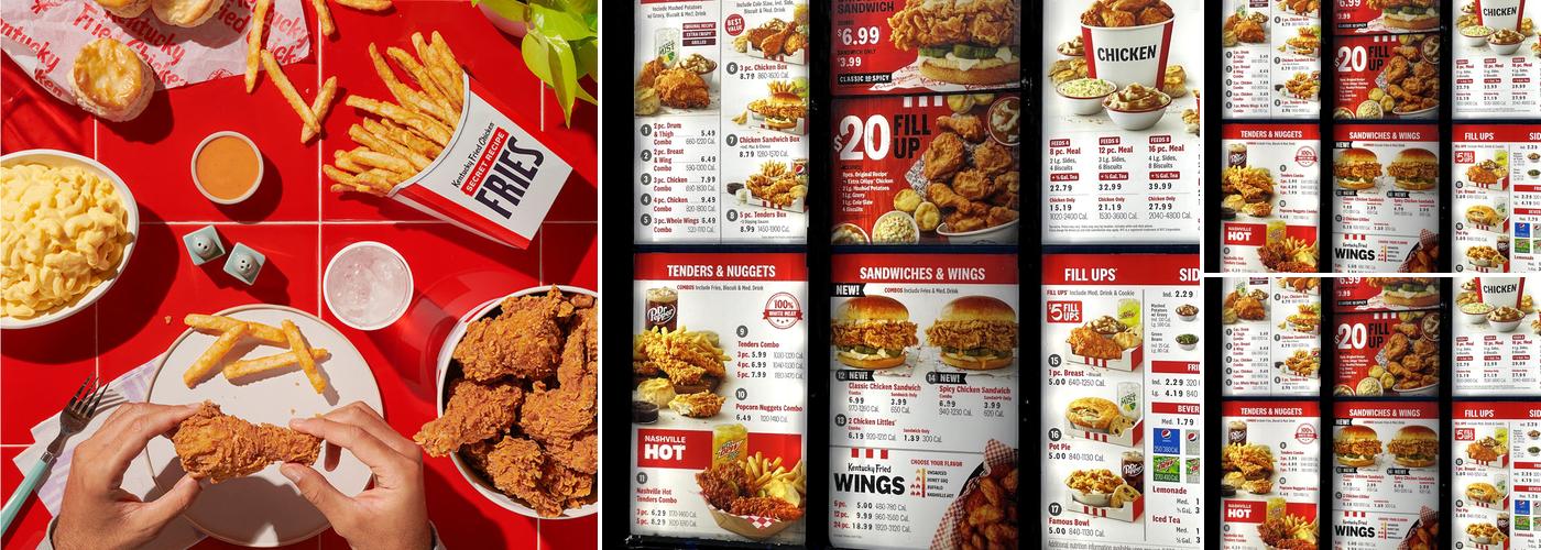KFC Menu