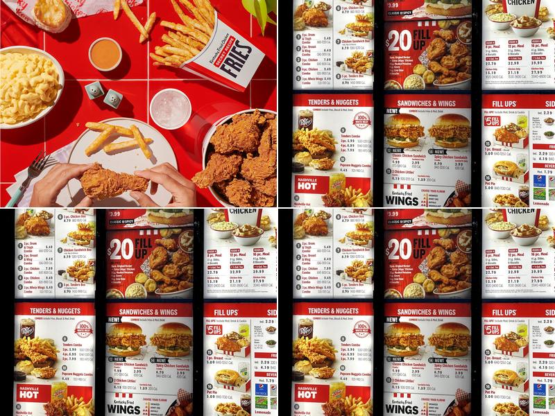 KFC Menu