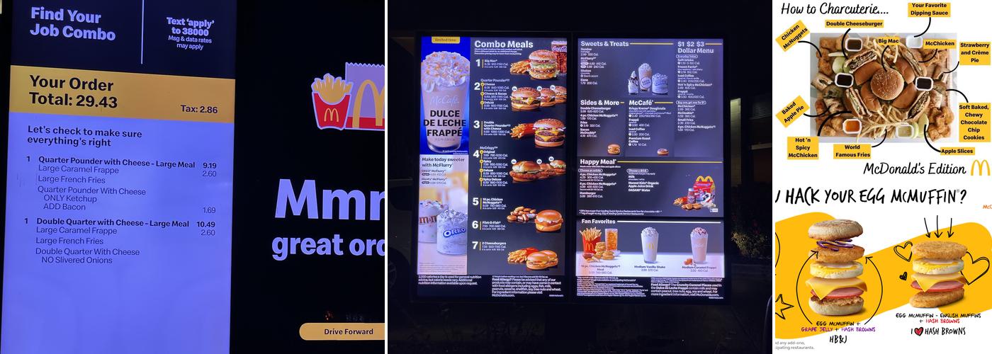 McDonald's Menu