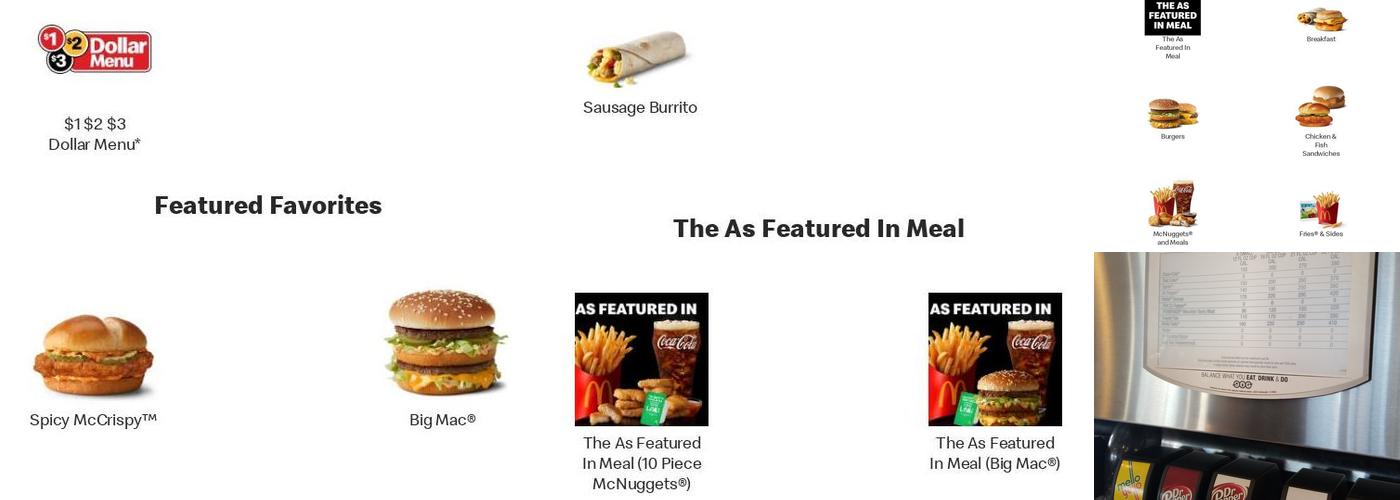McDonald's Menu