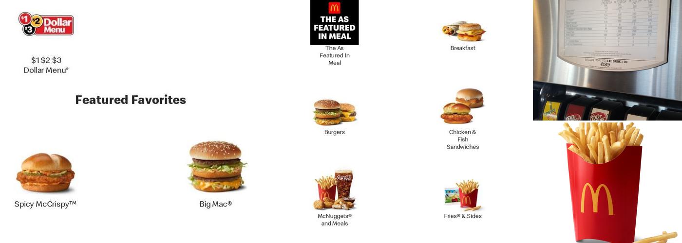 McDonald's Menu