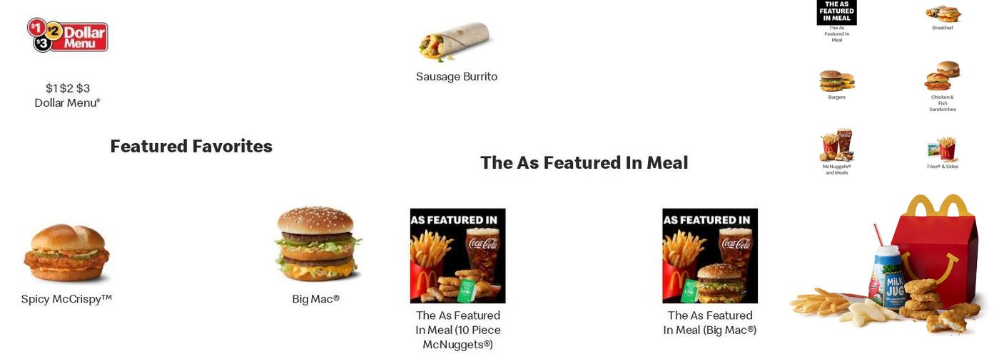 McDonald's Menu