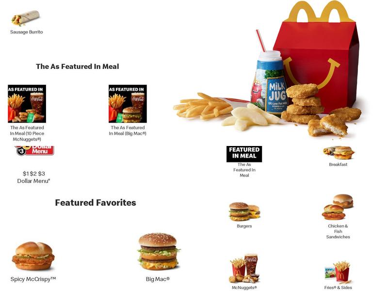 McDonald's Menu
