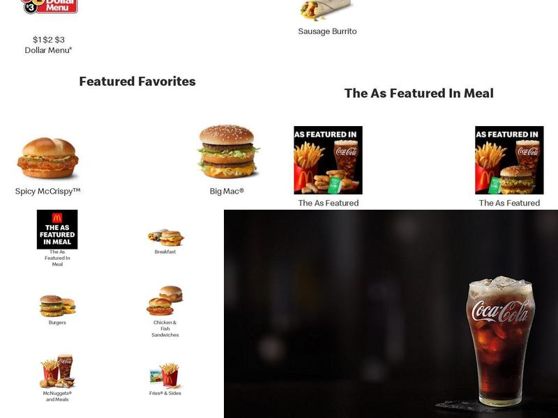 McDonald's Menu
