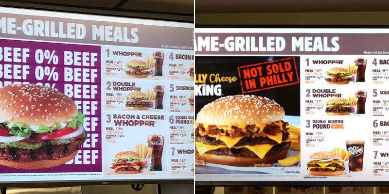 Burger King Menu