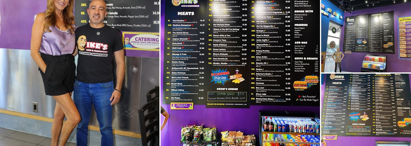 Ike's Love & Sandwiches Menu
