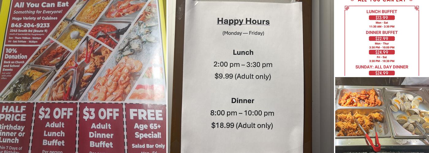 KING BUFFET Menu