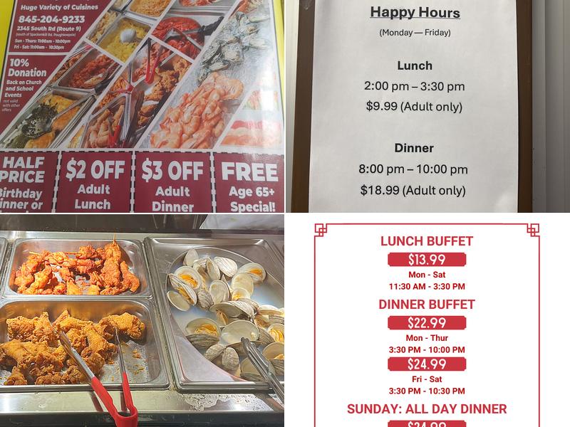 KING BUFFET Menu