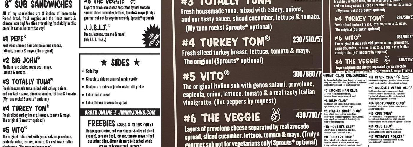 Jimmy John's Menu