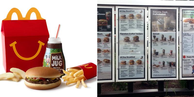 McDonald's Menu