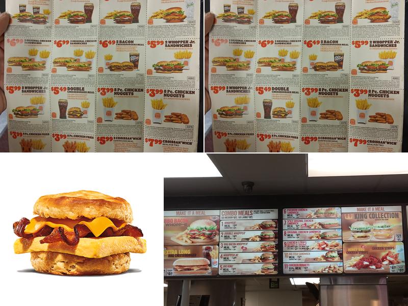 Burger King Menu