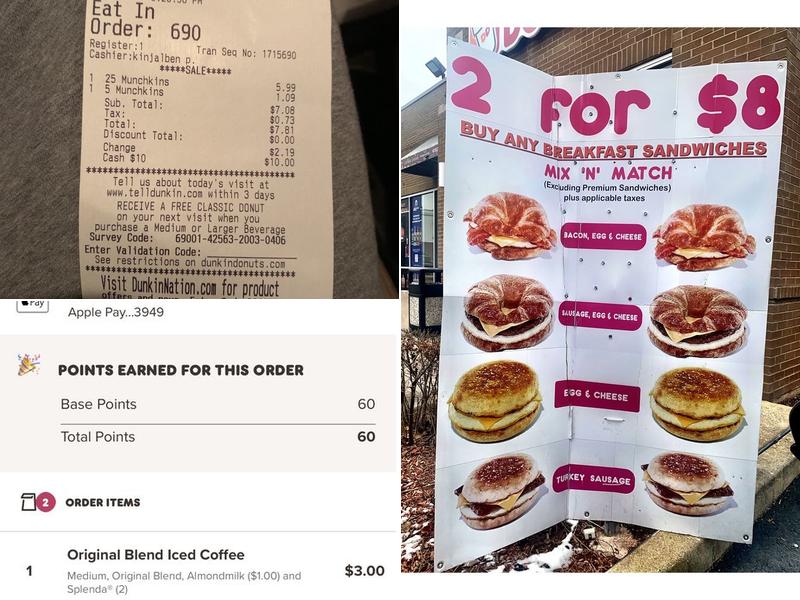 Dunkin' Menu