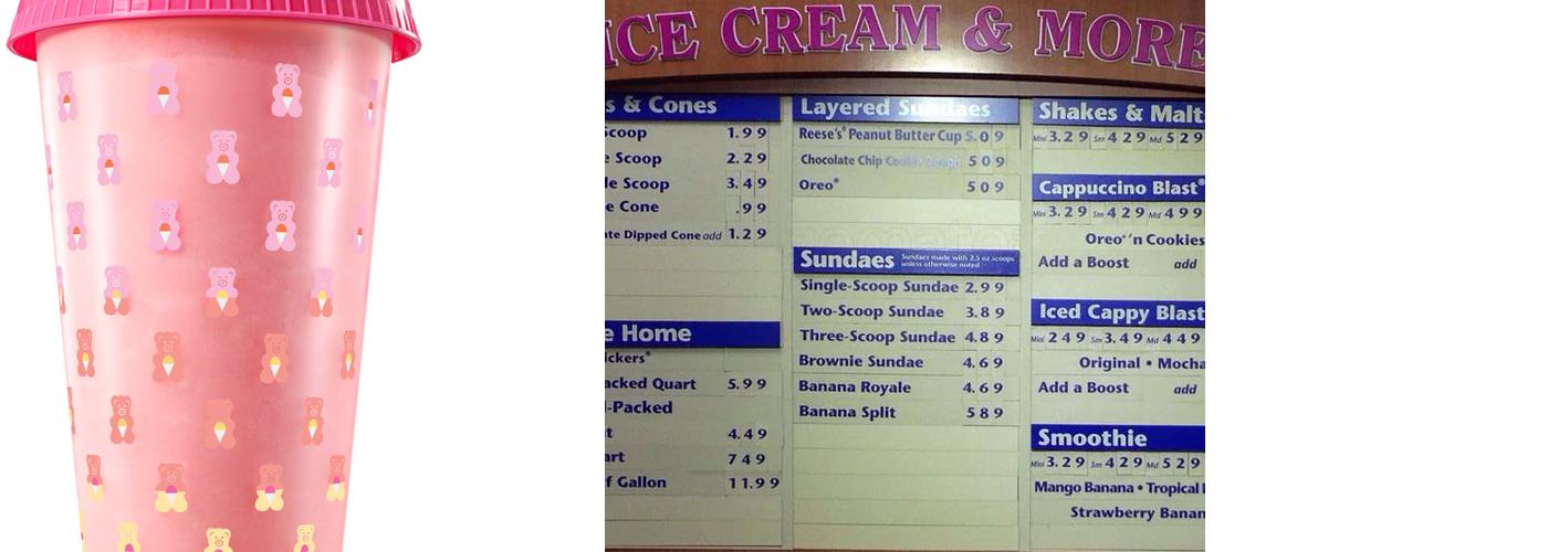 Baskin-Robbins Menu