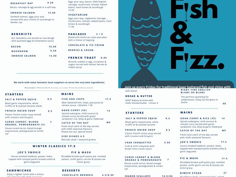 East Beach Cafe Menu