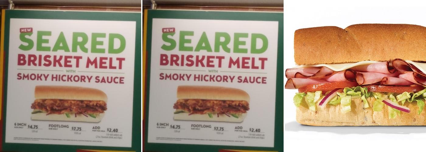 Subway Menu