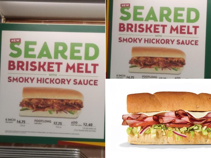 Subway Menu