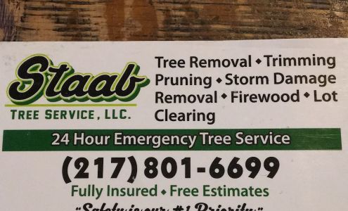 STAAB TREE SERVICE LLC 21788 Cantrall Rd, Athens Illinois 62613