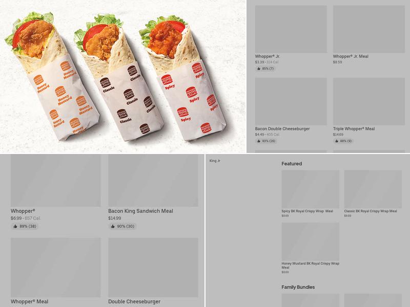 Burger King Menu