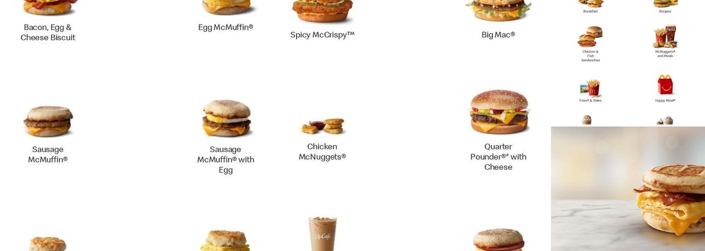 McDonald's Menu