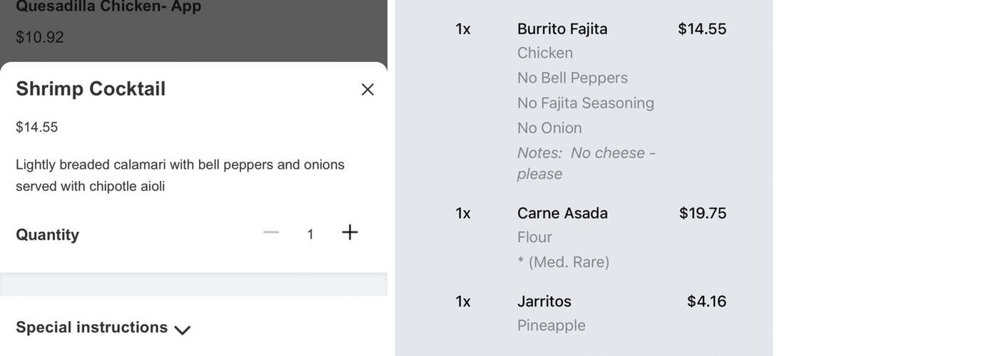 3 Amigos Hispanic Store Menu