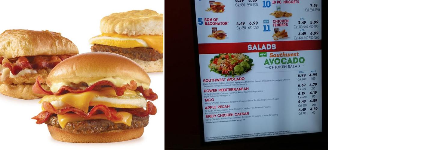 Wendy's Menu