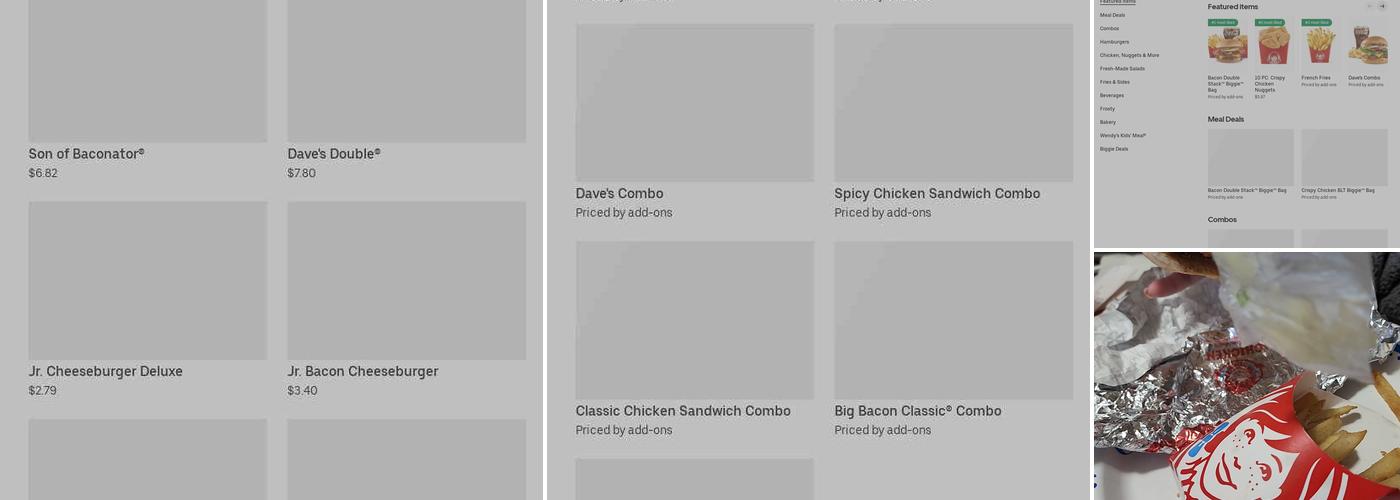 Wendy's Menu