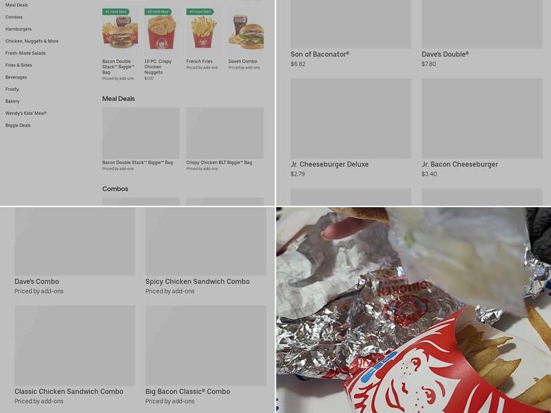 Wendy's Menu