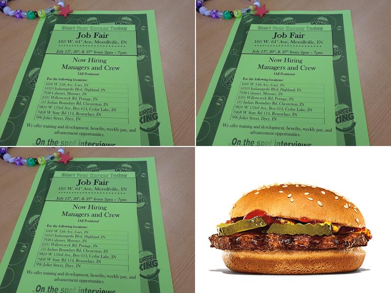 Burger King Menu